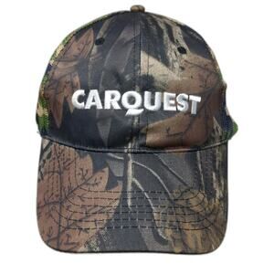Carquest Trucker Hat Brown One Size Camo Mesh Back Snapback Auto Parts Logo